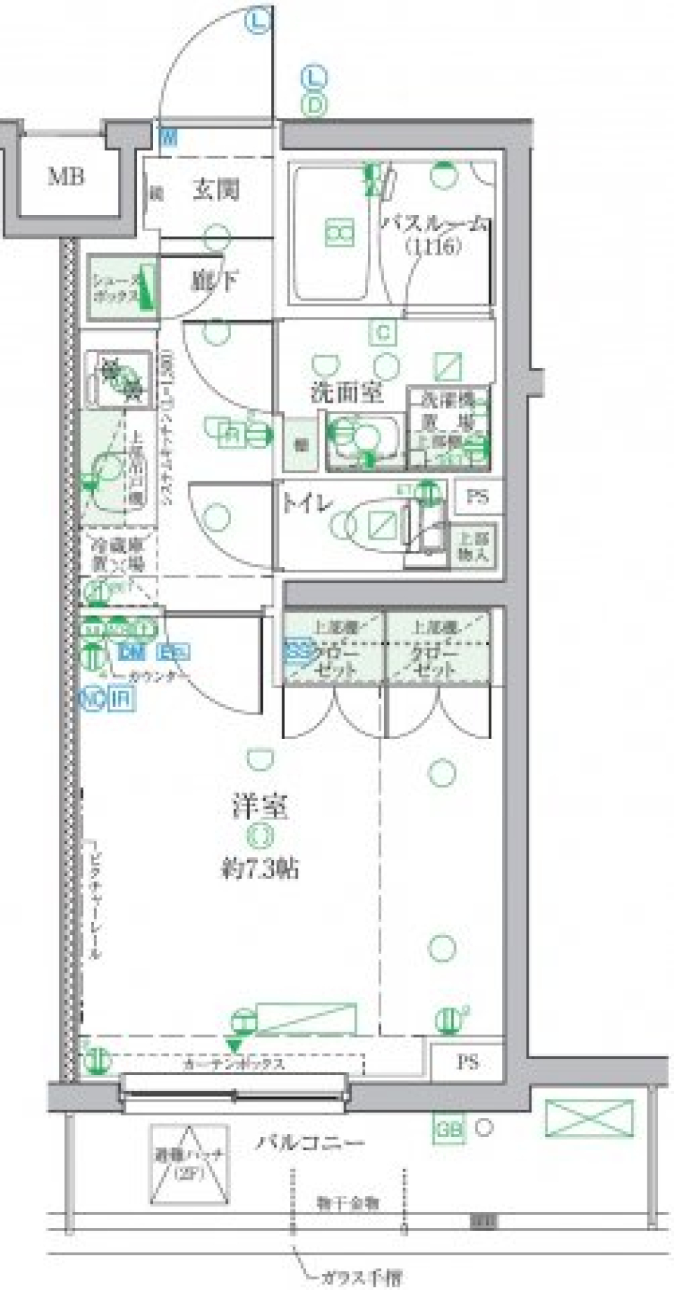 クレヴィスタ祖師ヶ谷大蔵の間取り図