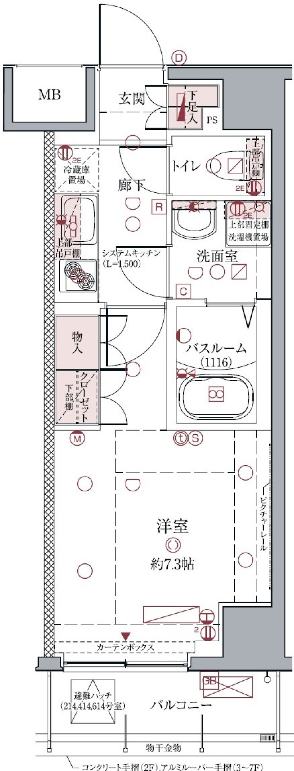 クレヴィスタ亀戸Ⅱ　314号室［ペット可］の間取り図