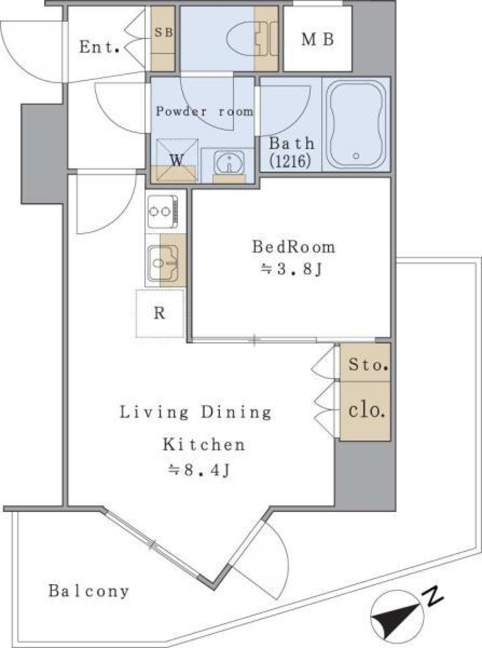 Ｂｒｉｌｌｉａ　ｉｓｔ　文京茗荷谷　102号室［ペット可］の間取り図
