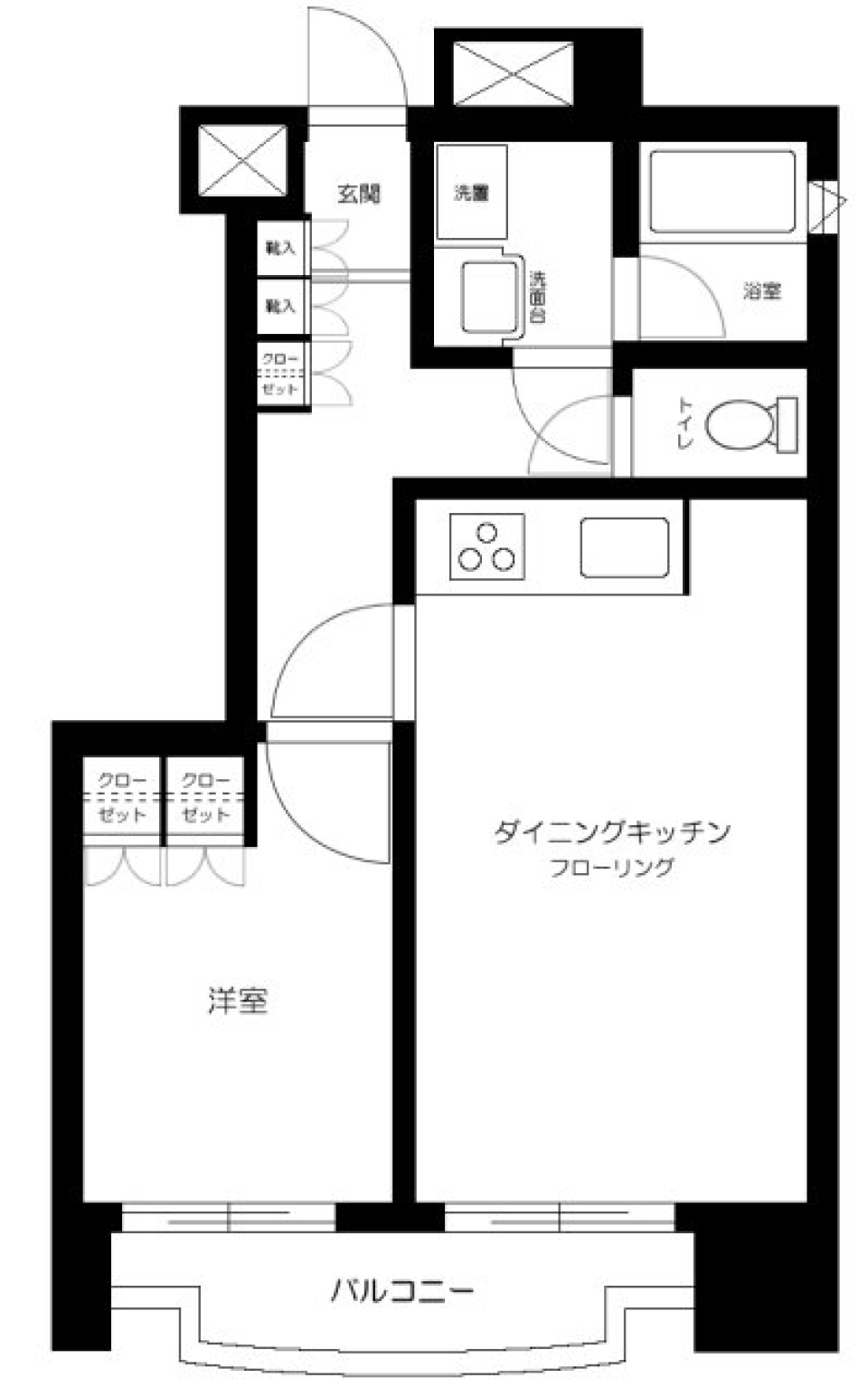 ヒューマンアール　701号室の間取り図
