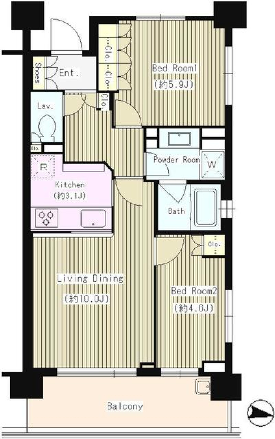 パークホームズ成増マークレジデンス　226号室の間取り図