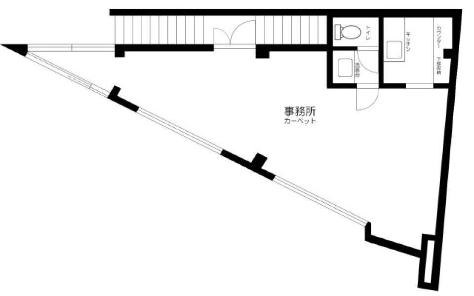 【店舗・事務所】代官山宝古堂ビル　2Fの間取り図