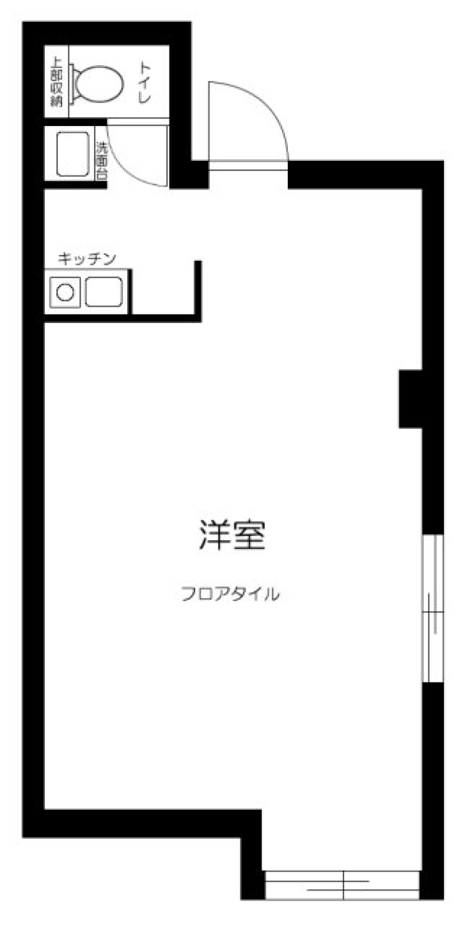 Ruygo神楽坂　B102の間取り図
