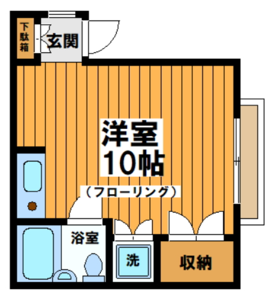 リモ西原　301号室の間取り図