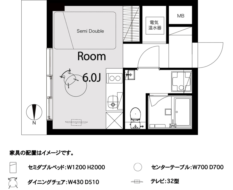 パーケットフローリングってかわいいの間取り図