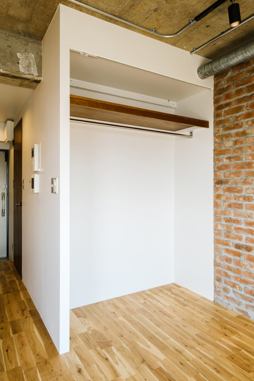 収納はオープンクローゼットです