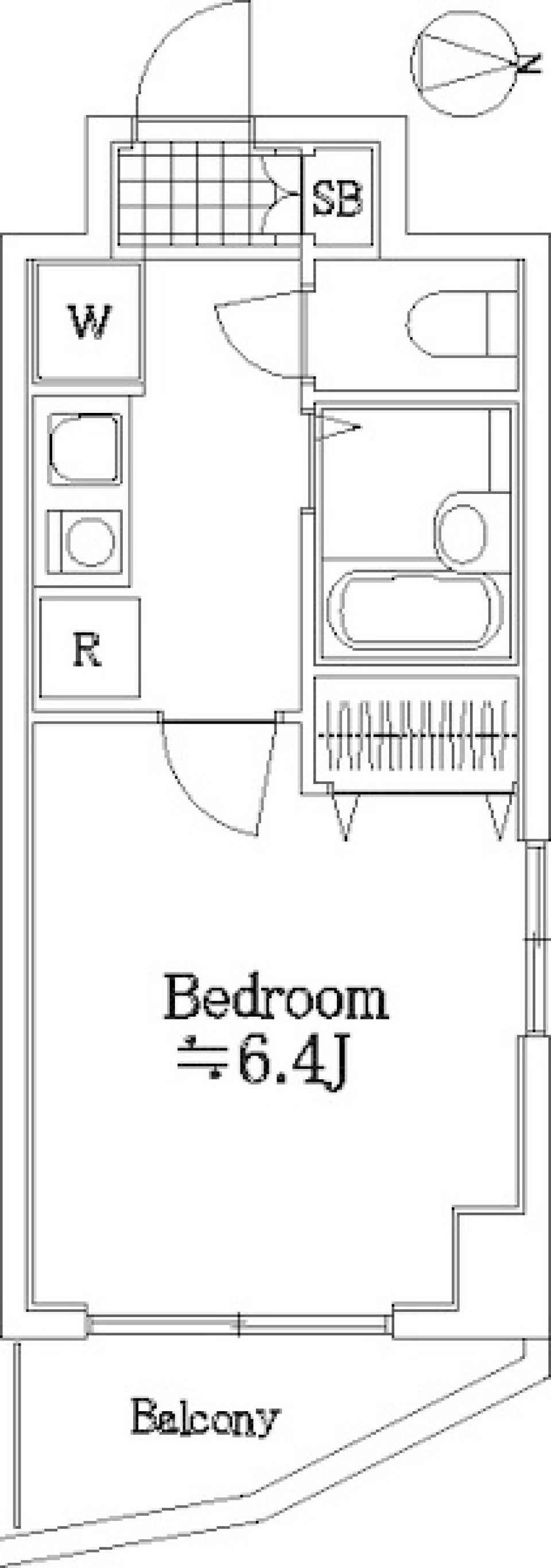 メインステージ南麻布　401号室の間取り図