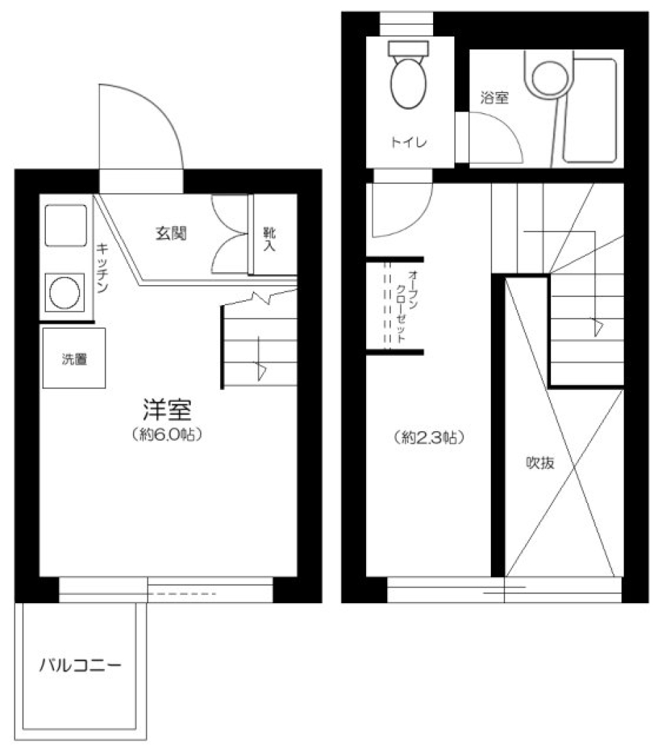 スタイリッシュライフの始まりの間取り図