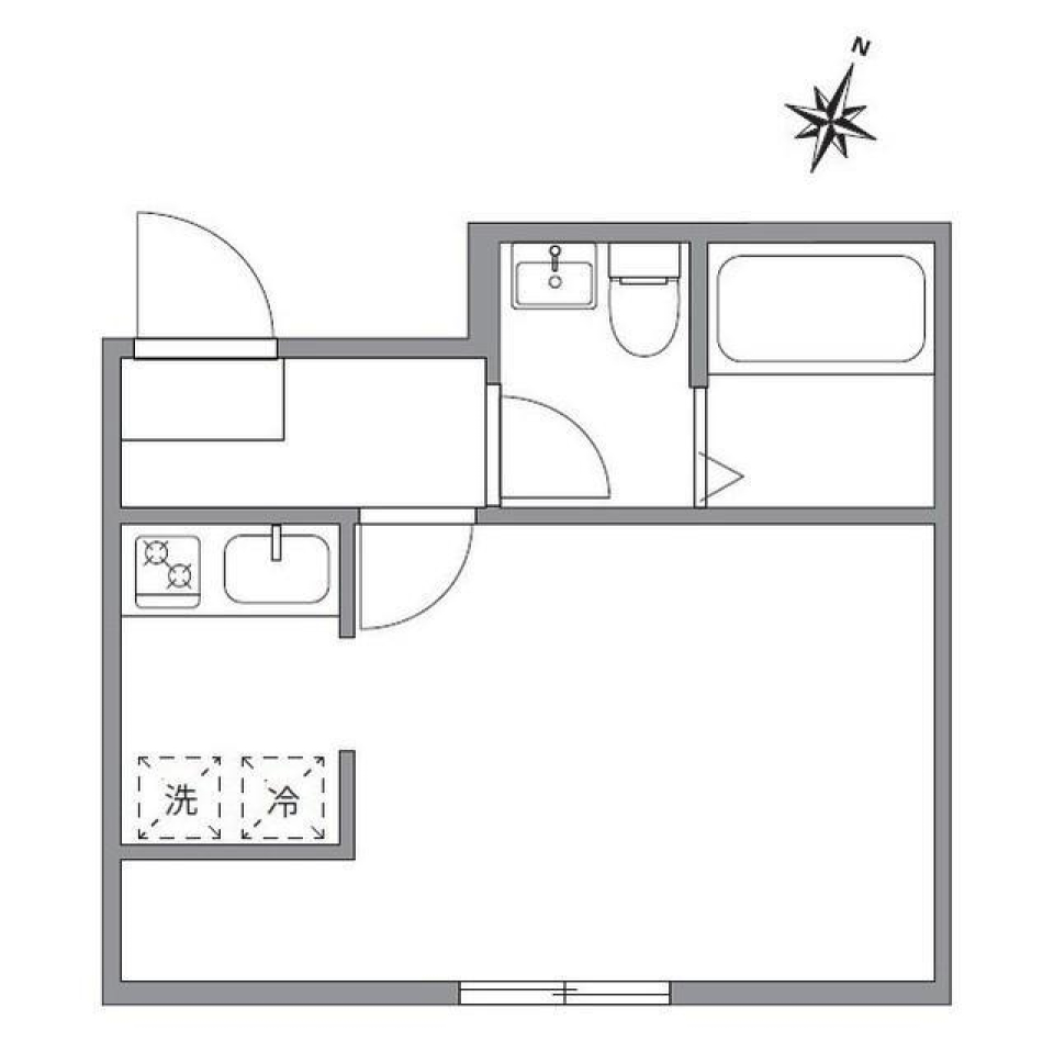 アルトパレス　401号室の間取り図