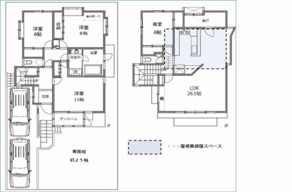 玉川田園調布2丁目戸建　１［ペット可］の間取り図