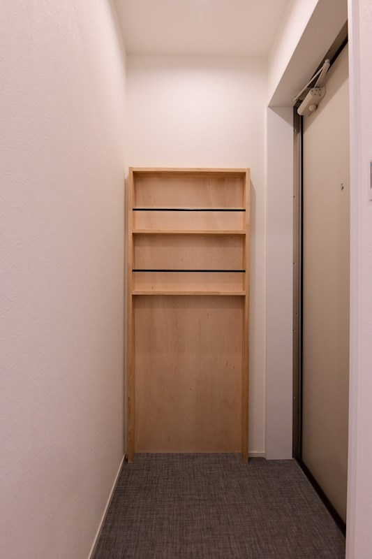 玄関収納はミニマムに