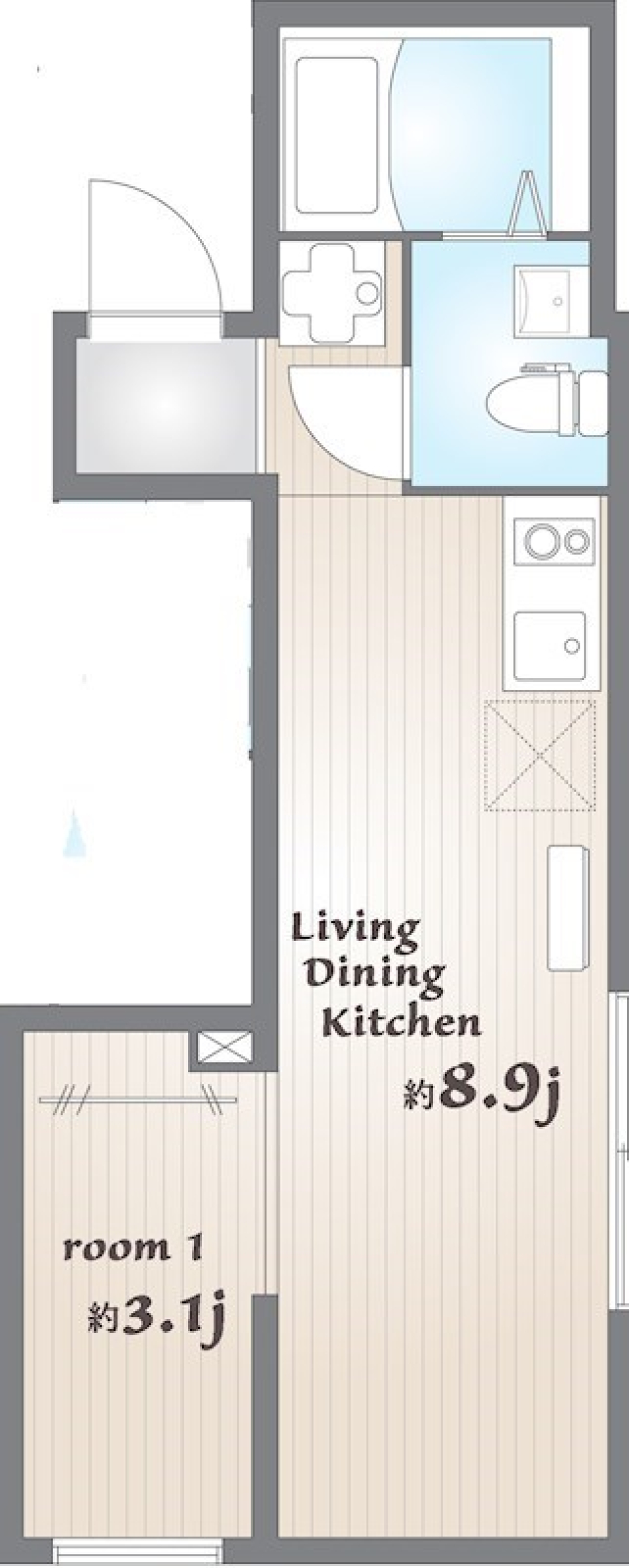 シネマな日常を［ペット可］の間取り図