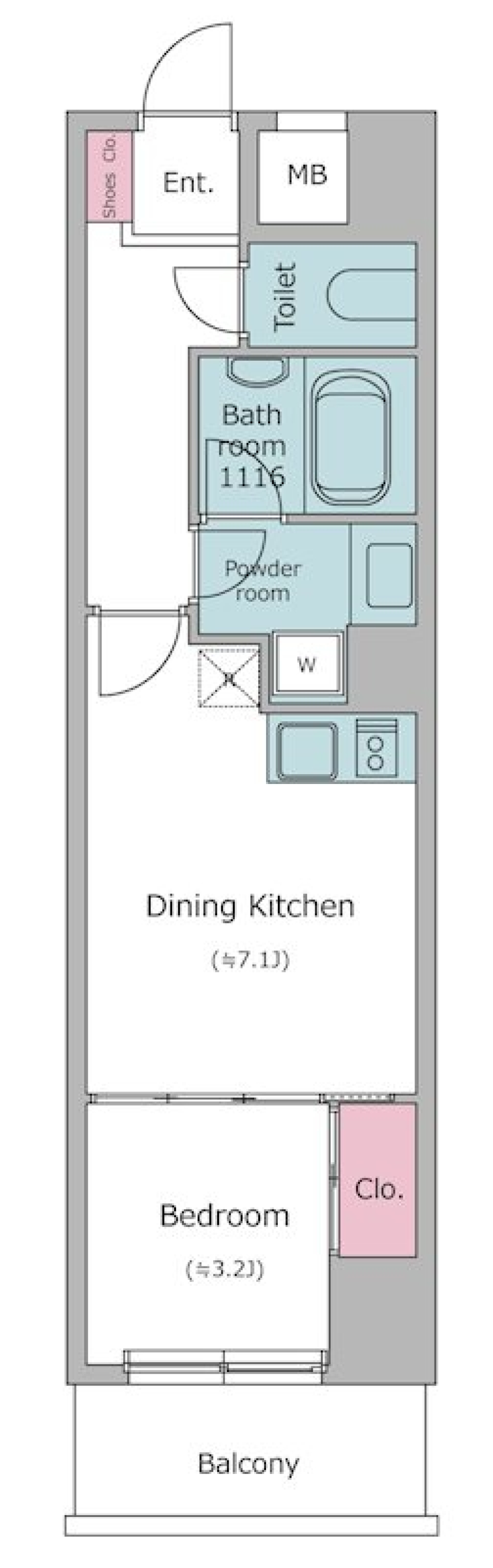 White Room.の間取り図