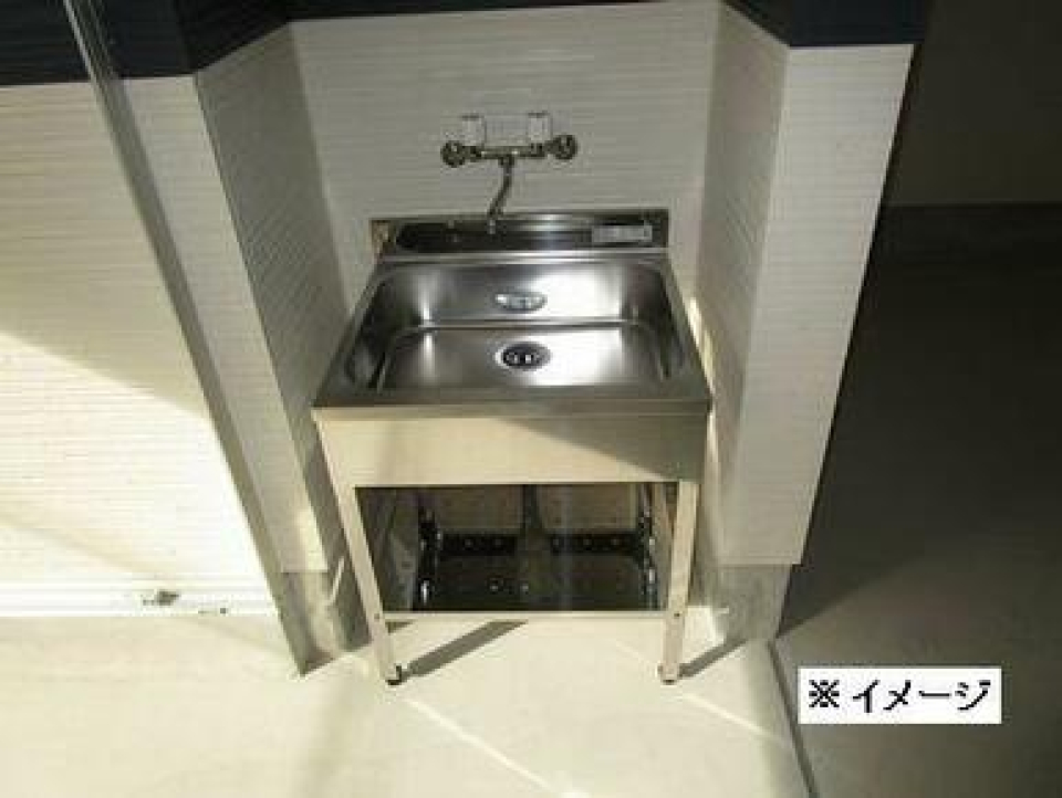 ガレージ内シンク