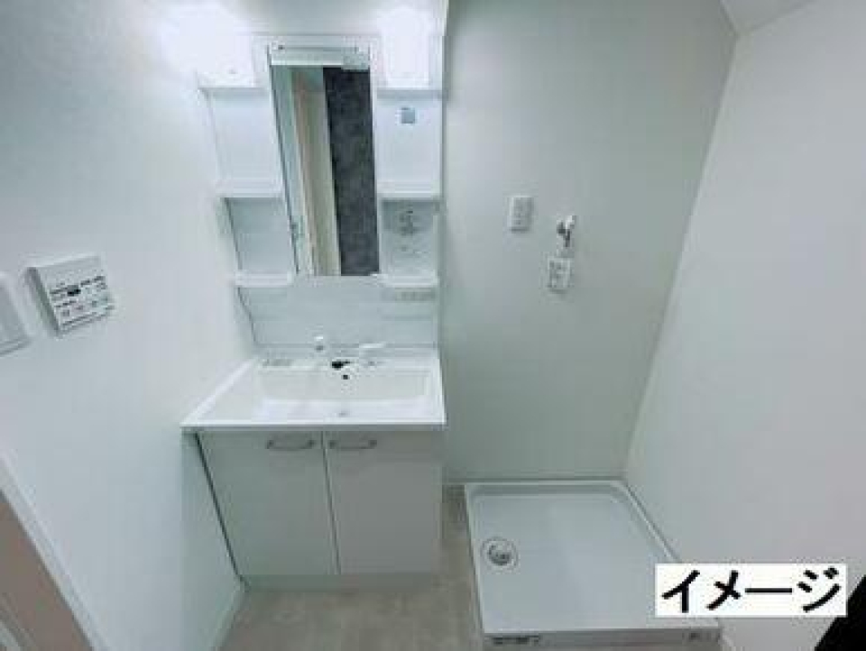 独立洗面台・洗濯機置場