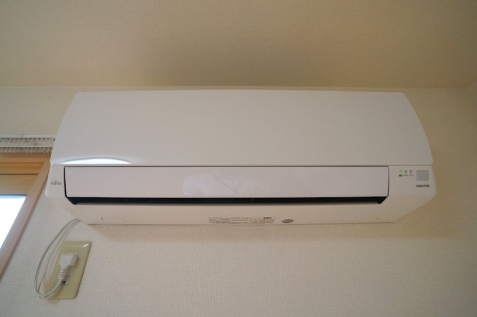 LDKにはエアコン完備