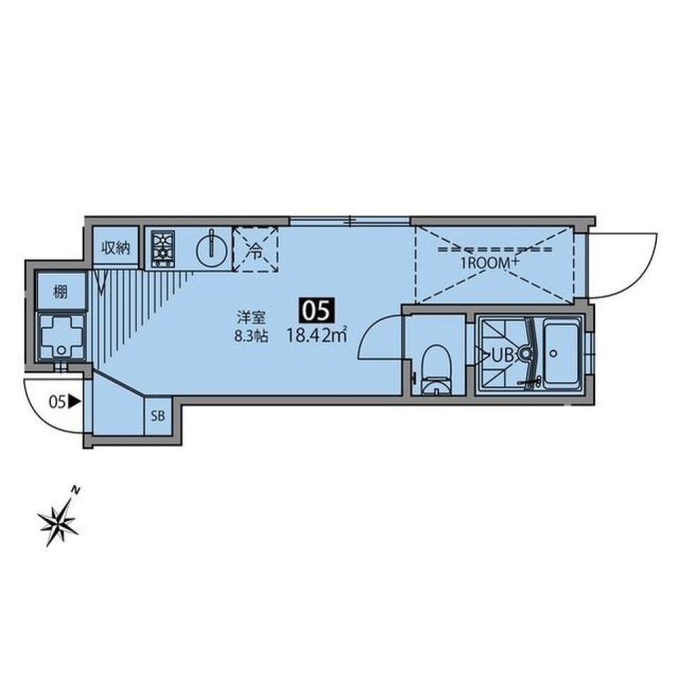 グランエッグス目黒E 05号室の間取り図