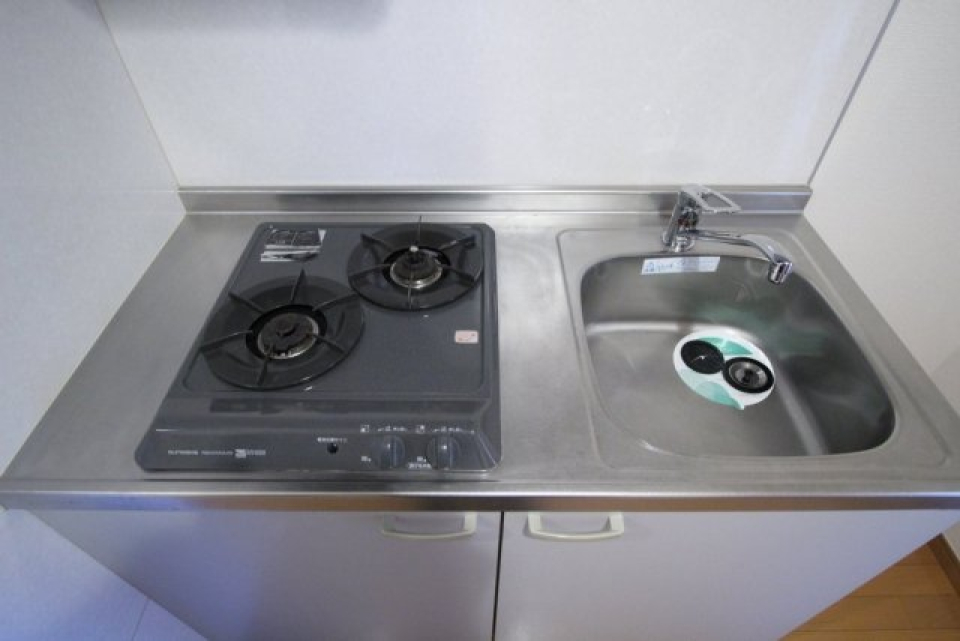システムキッチン（2口ガスコンロ）