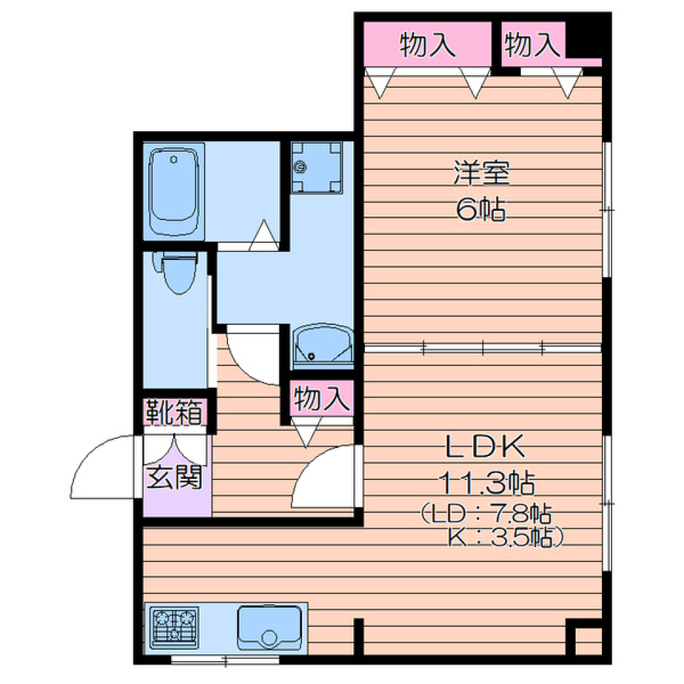 第一塚田ビル　4-Cの間取り図