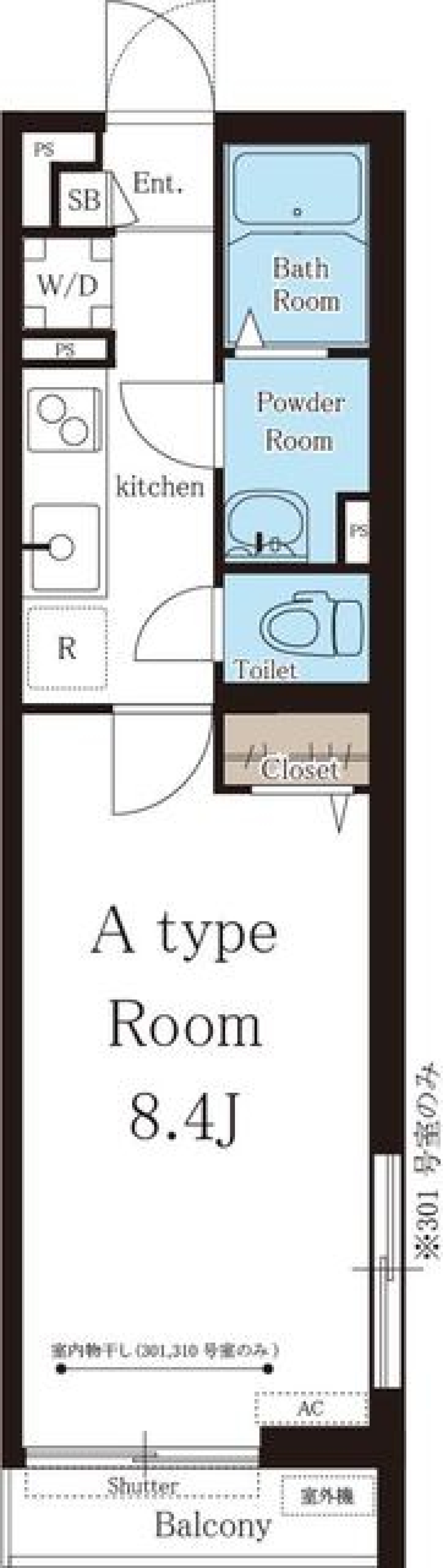 リブリ・プレジール志村三丁目　210号室の間取り図