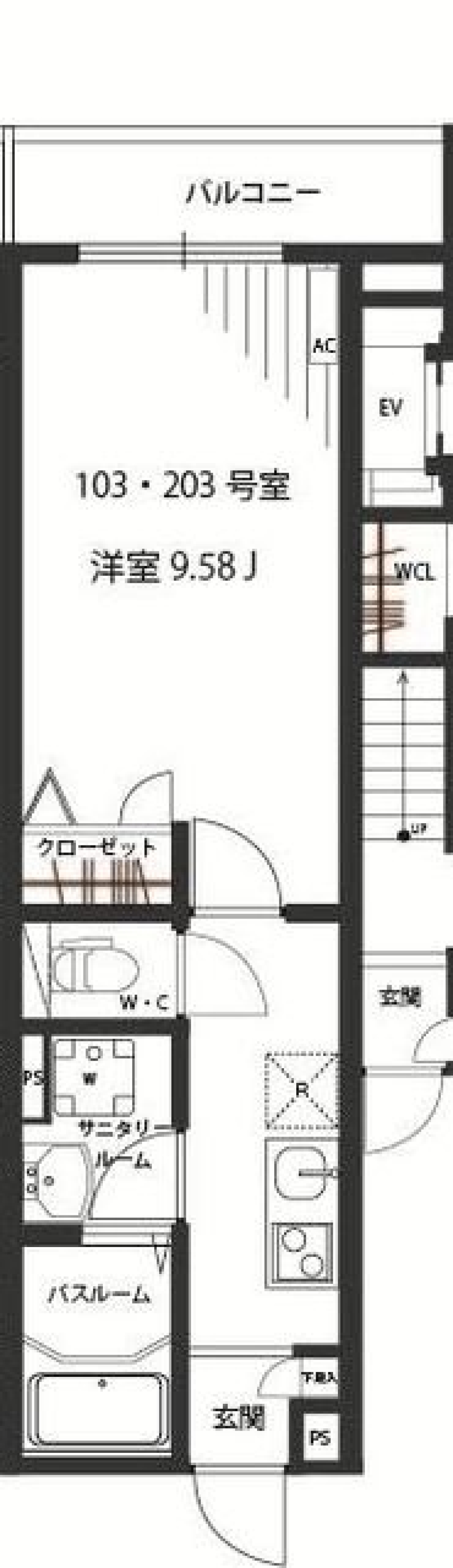 ＬＡＨＡＩＮＡ　203号室の間取り図