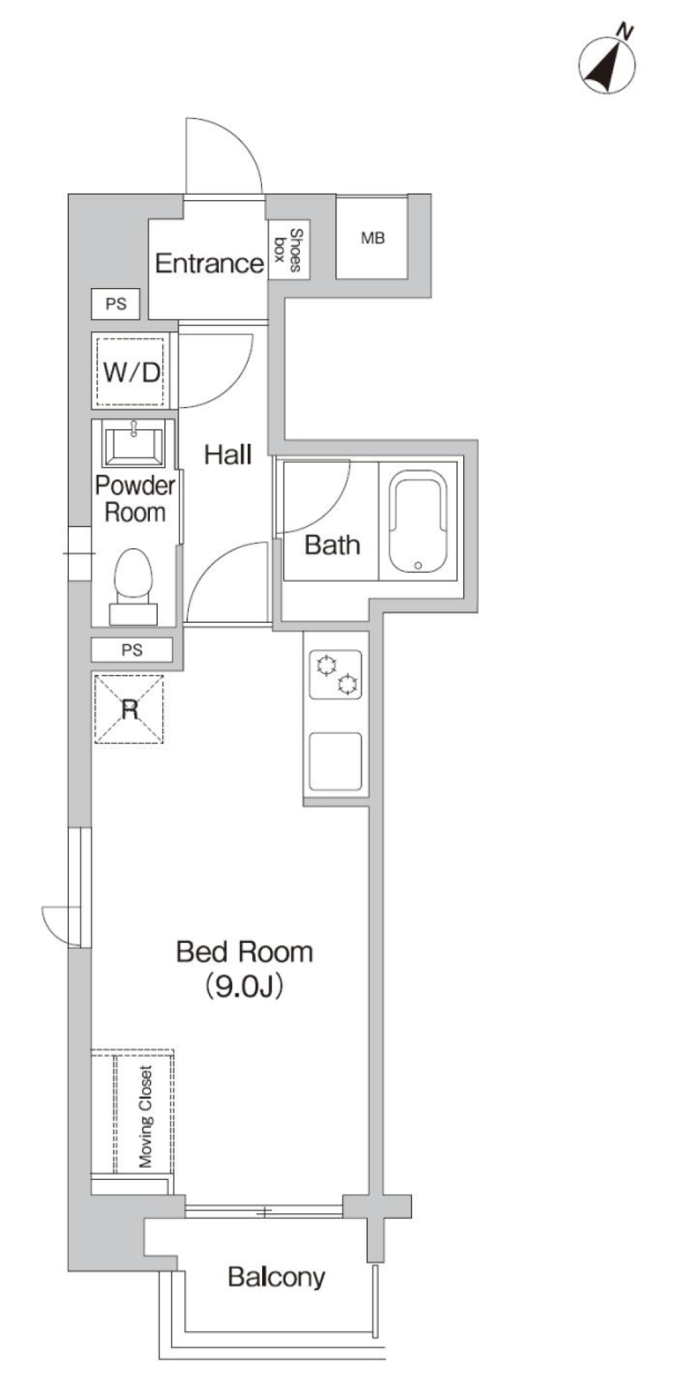プライムアーバン三軒茶屋　501号室の間取り図