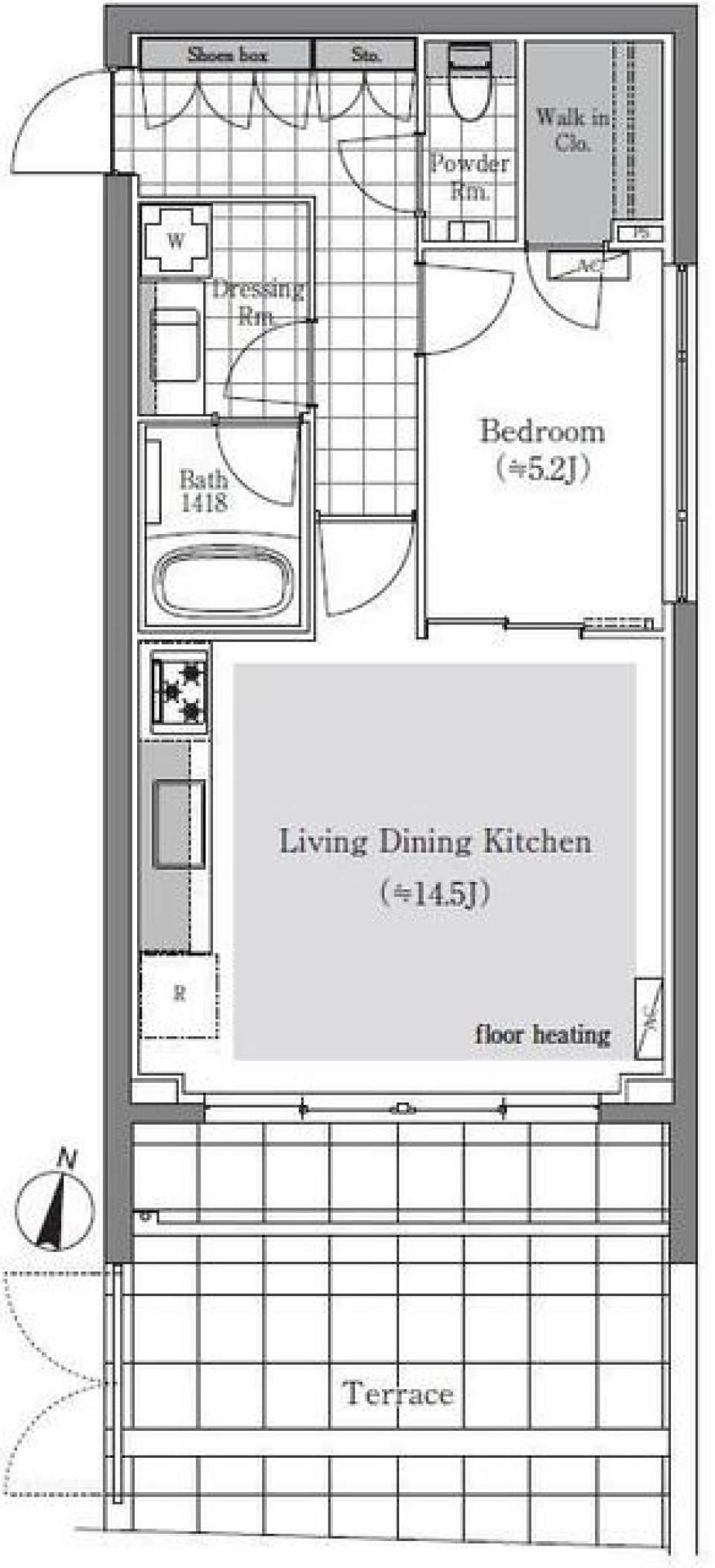 ザ・レジデンス千駄木須藤ガーデン［ペット可］の間取り図