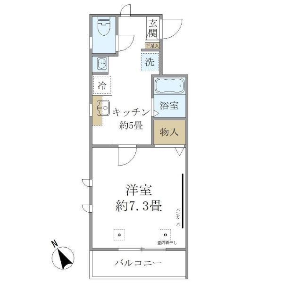 ヴィルクレールＩＩＩ　301号室の間取り図