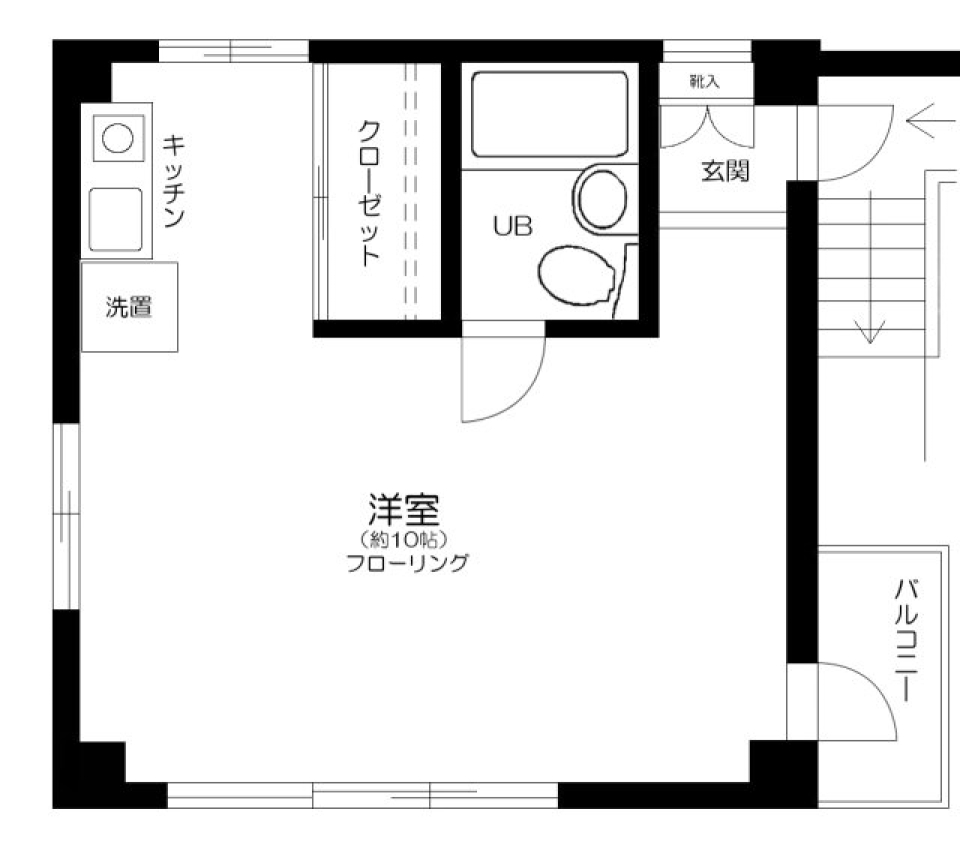 Ｒｅｓｉｄｅｎｃｅ　Ｅｘｃｅｅｄ　201号室の間取り図