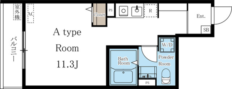 Ｍ－１　Ｔｏｋｙｏ　鵜の木　201号室の間取り図