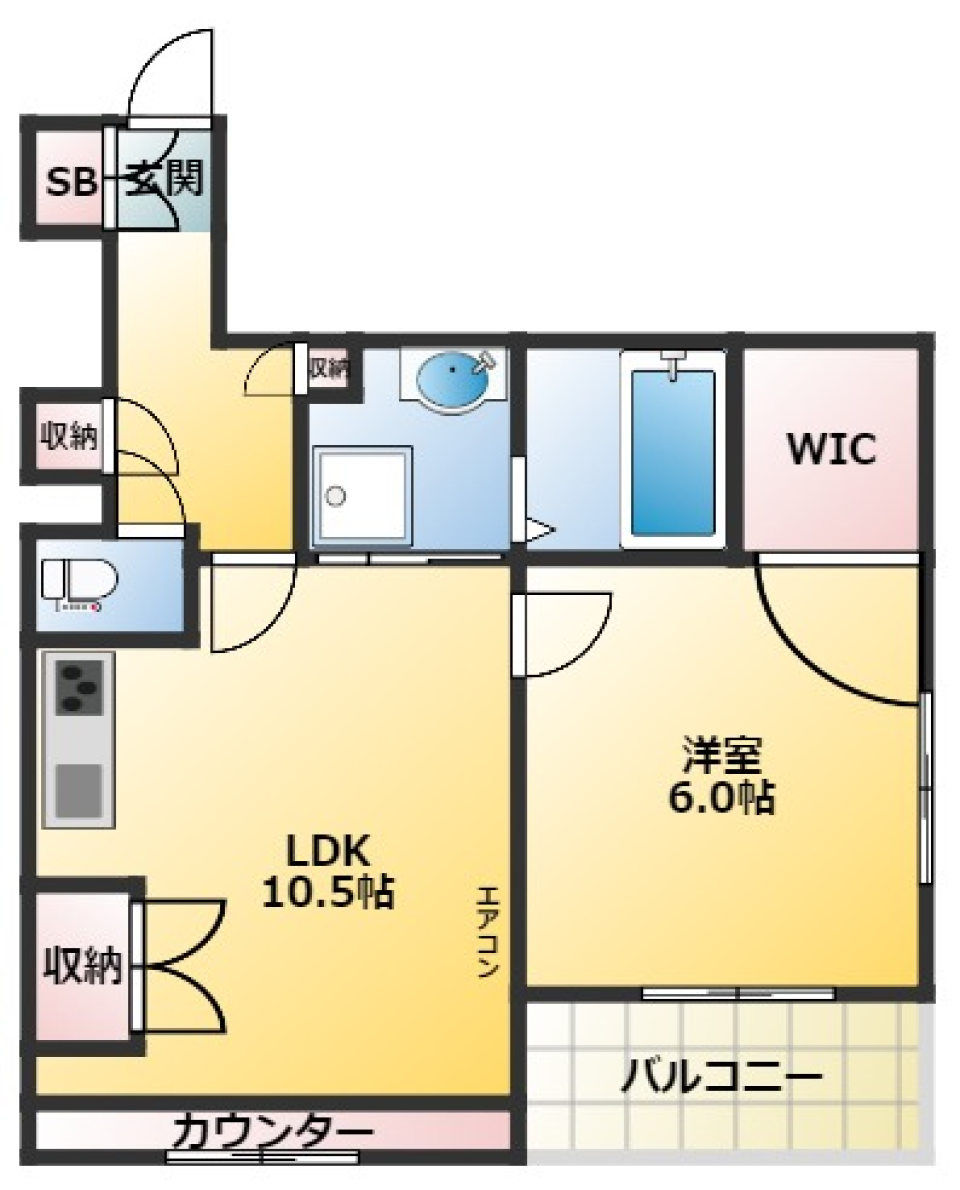 リビナ奥村ドゥー　301号室の間取り図