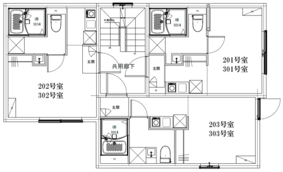 Luce町屋　303号室［新築］の間取り図