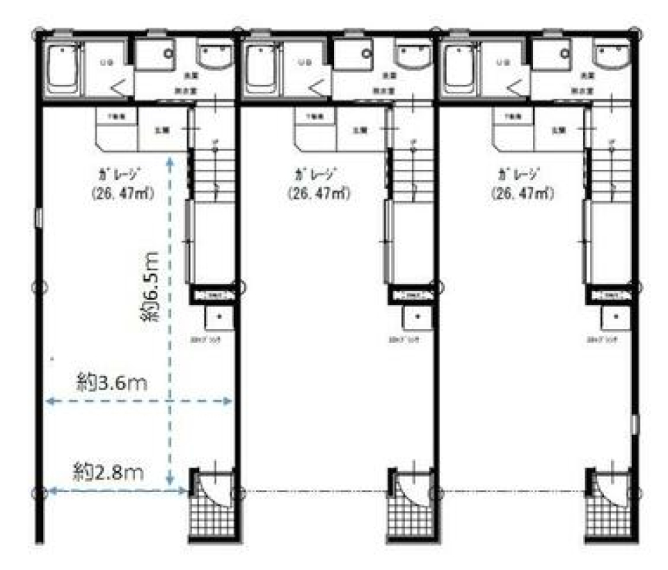 ガレージ間取り