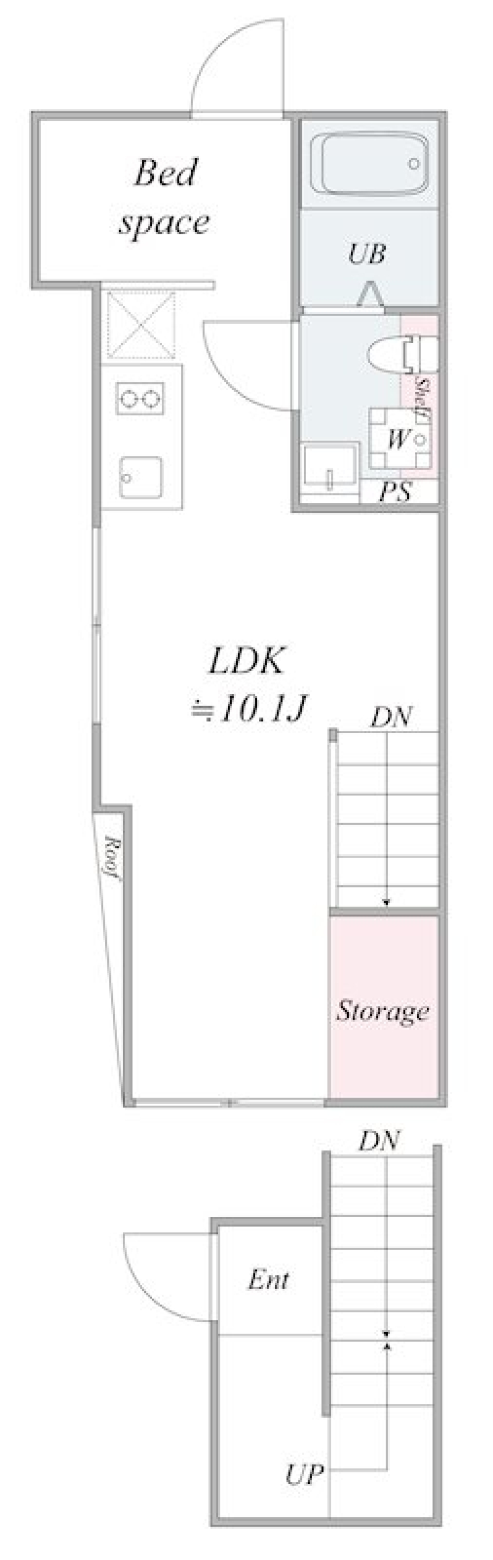 ヘリンボーンに恋しての間取り図