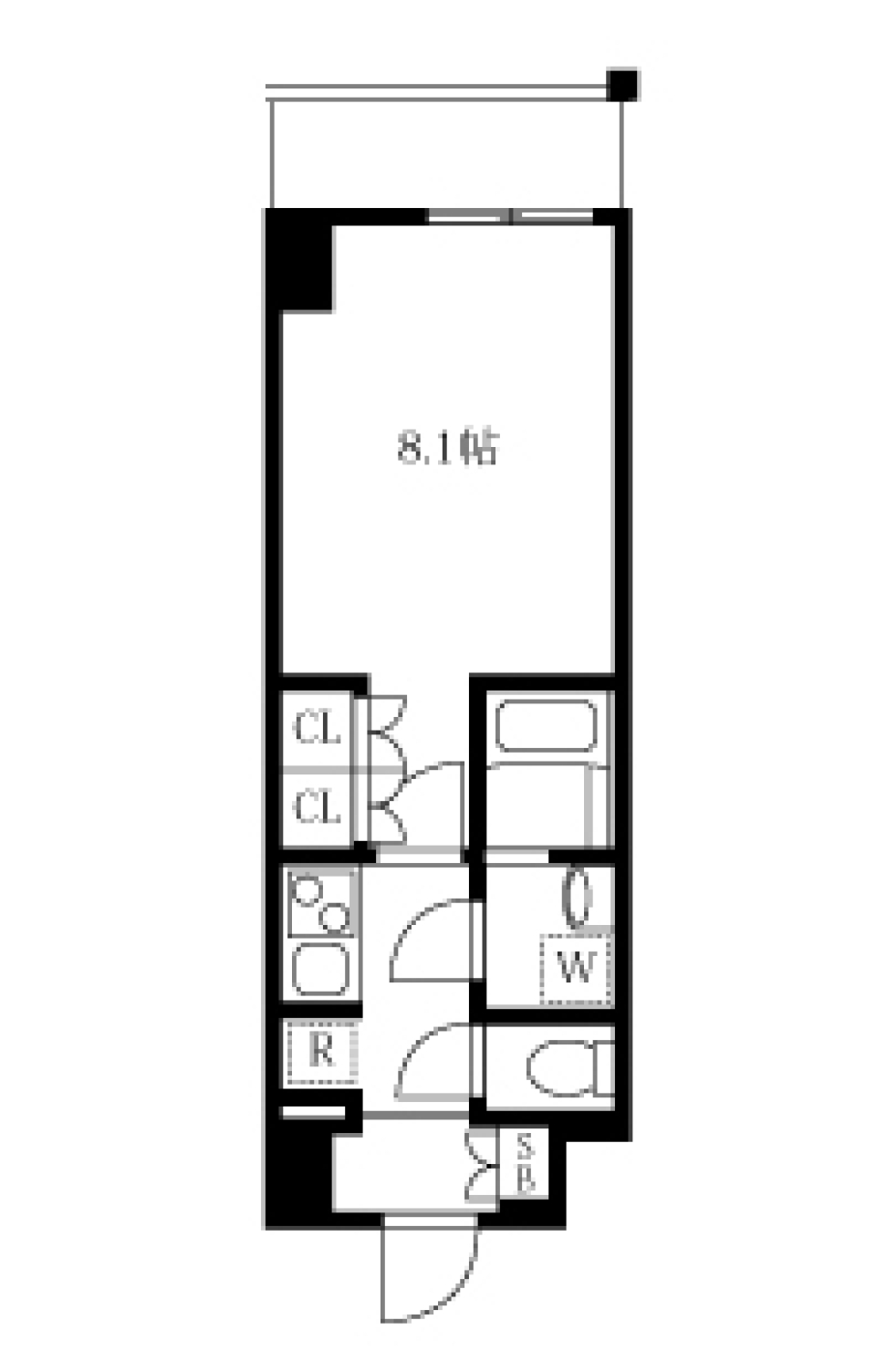 アゼスト堀切菖蒲園Ⅱ　705号室の間取り図