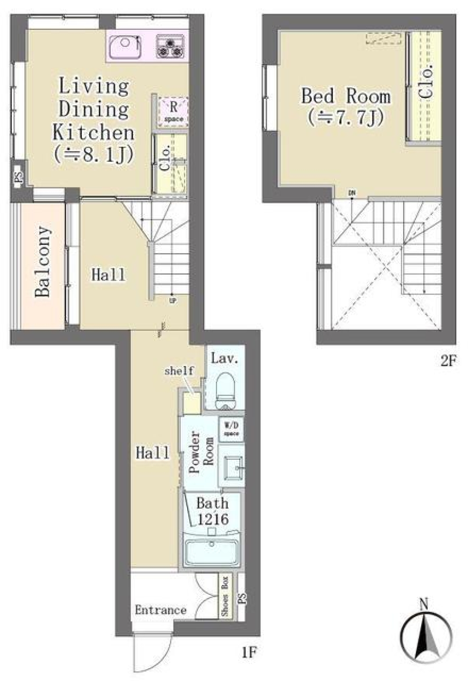 ｐｌａＮＥＣＴ　薬王寺　4号室［新築］の間取り図