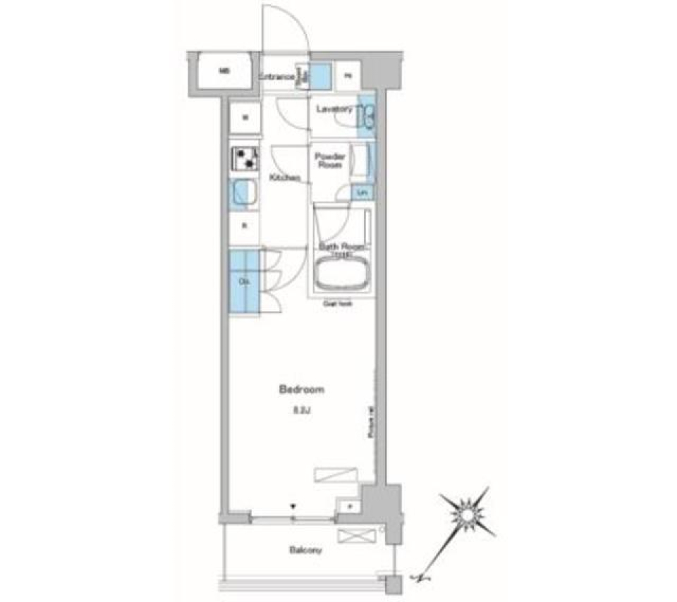 ルフォンプログレ中野富士見町　204号室［ペット可］の間取り図