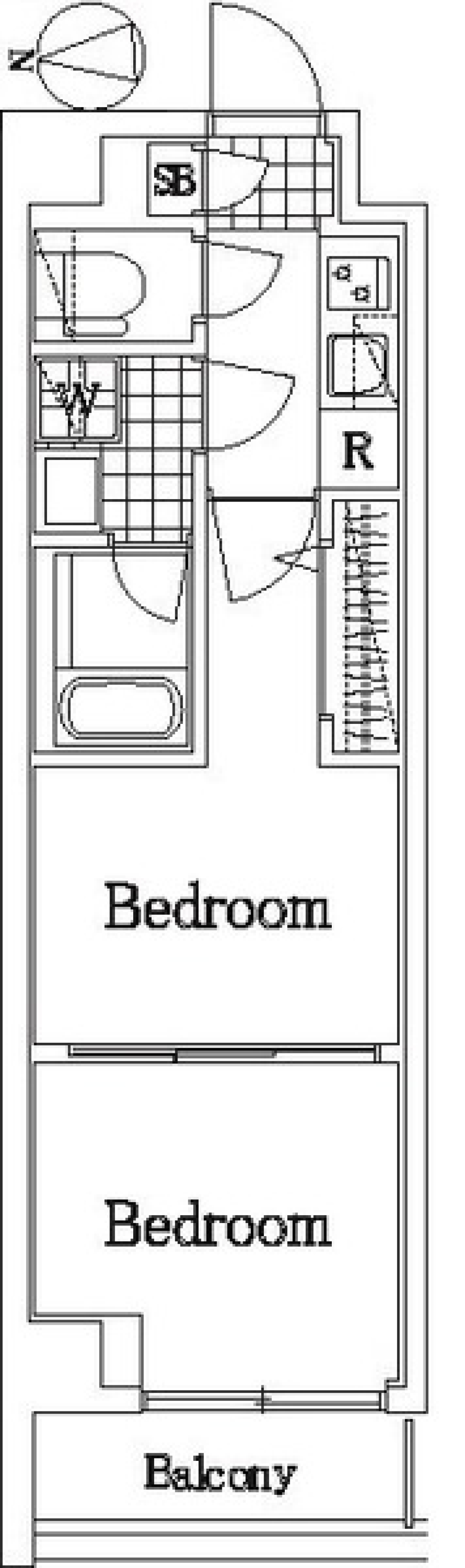 ラフィスタ蒲田南Ⅱ　206号室［ペット可］の間取り図