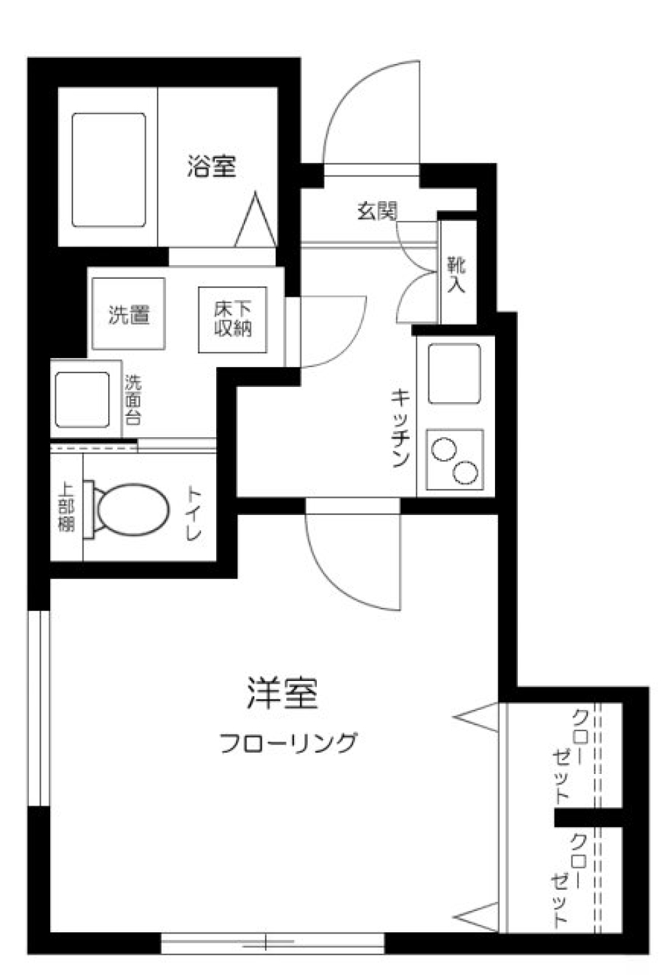 イチ町屋　102号室の間取り図