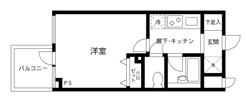 プライムアーバン飯田橋　906号室の間取り図