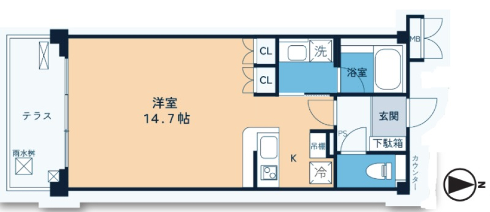 ダイナシティ目白　103号室の間取り図