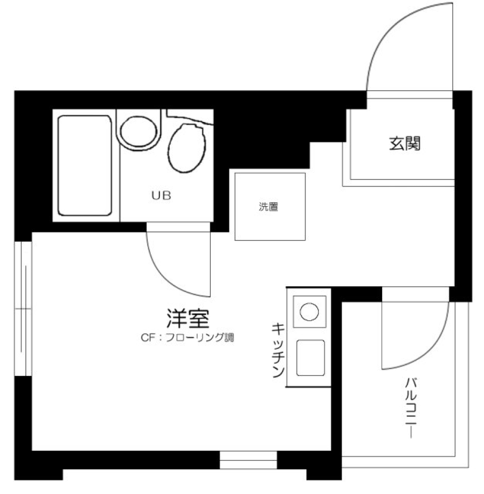マーキュリーパレス　201号室の間取り図