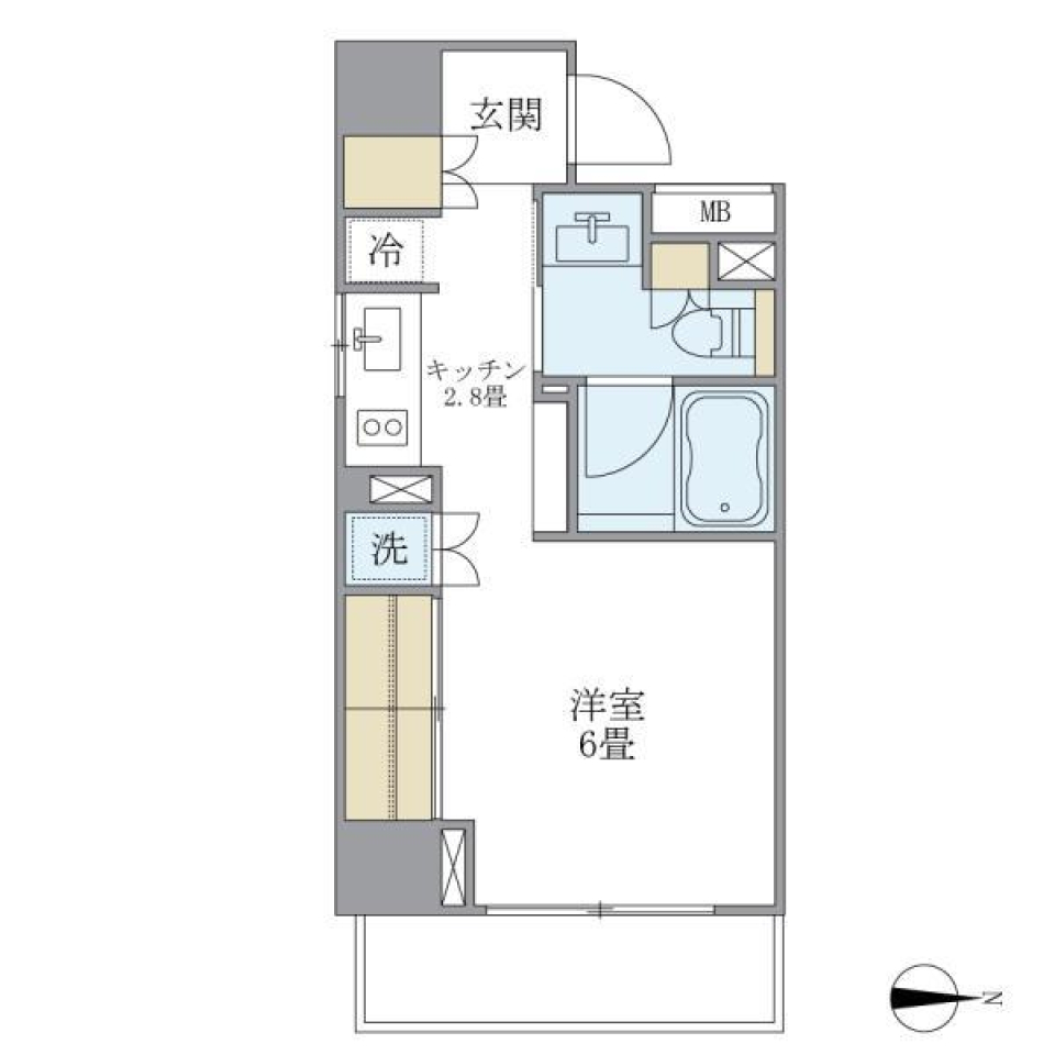 Ｂｒｉｌｌｉａ　ｉｓｔ　白金高輪　704号室の間取り図