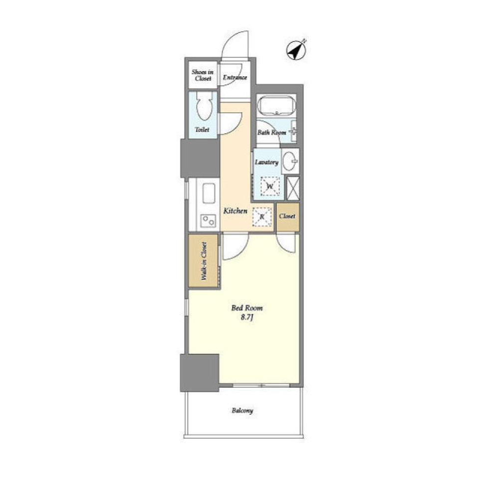 フロンティア新宿タワー　1312号室の間取り図
