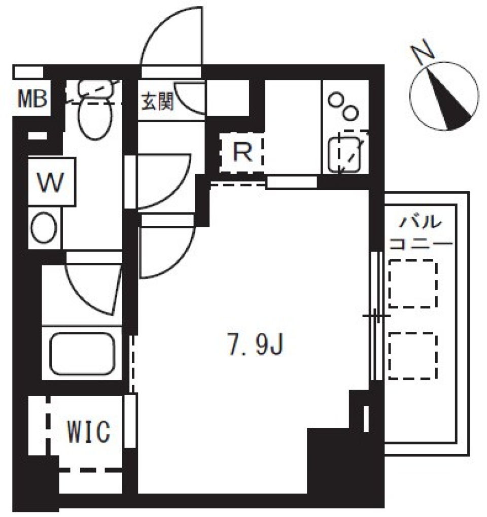 アクサス池袋レジデンス　807号室の間取り図