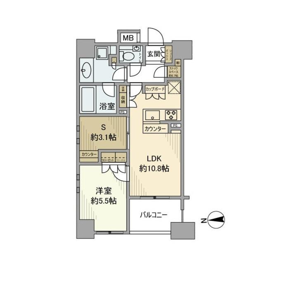 オーベル馬込ｉＬ　301号室の間取り図