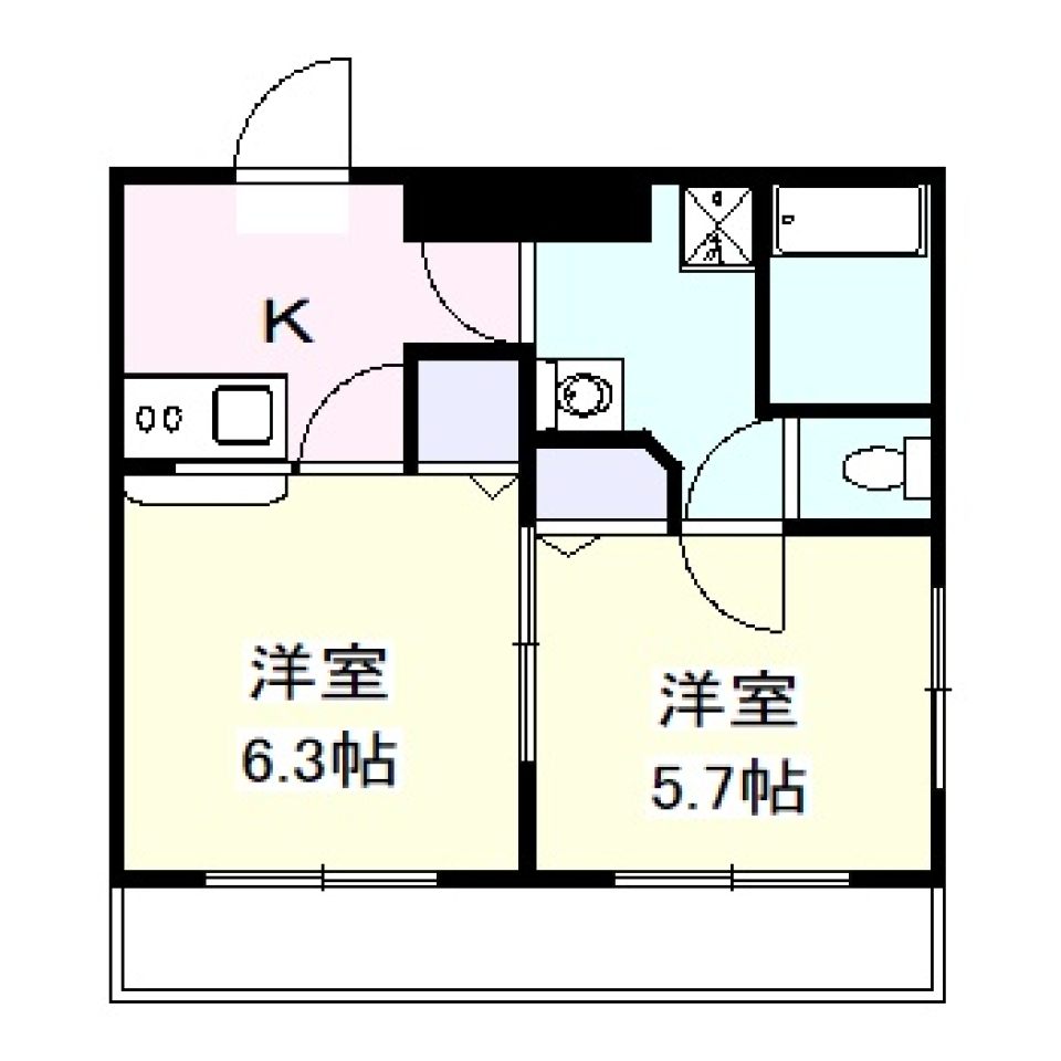 エクレイム南荻窪　305号室［ペット可］［リノベ］の間取り図
