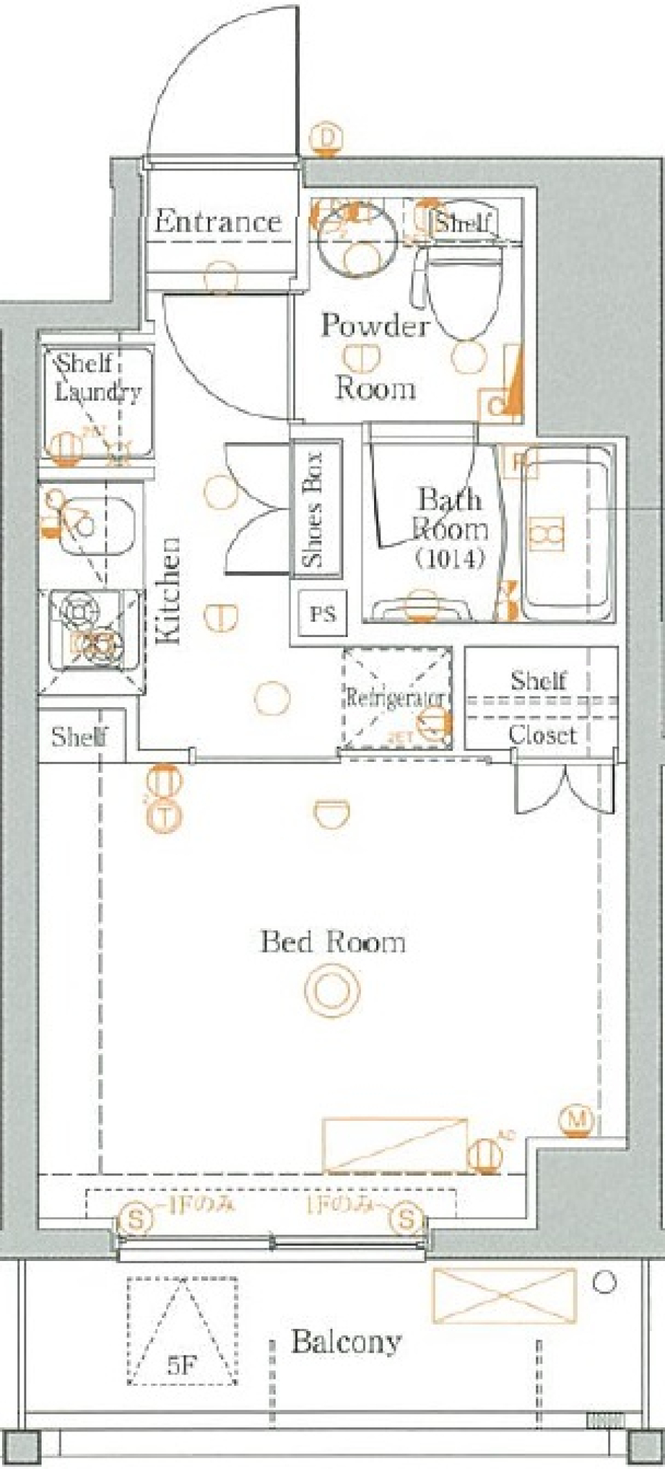 AZEST蒲田南　508号室［ペット可］の間取り図