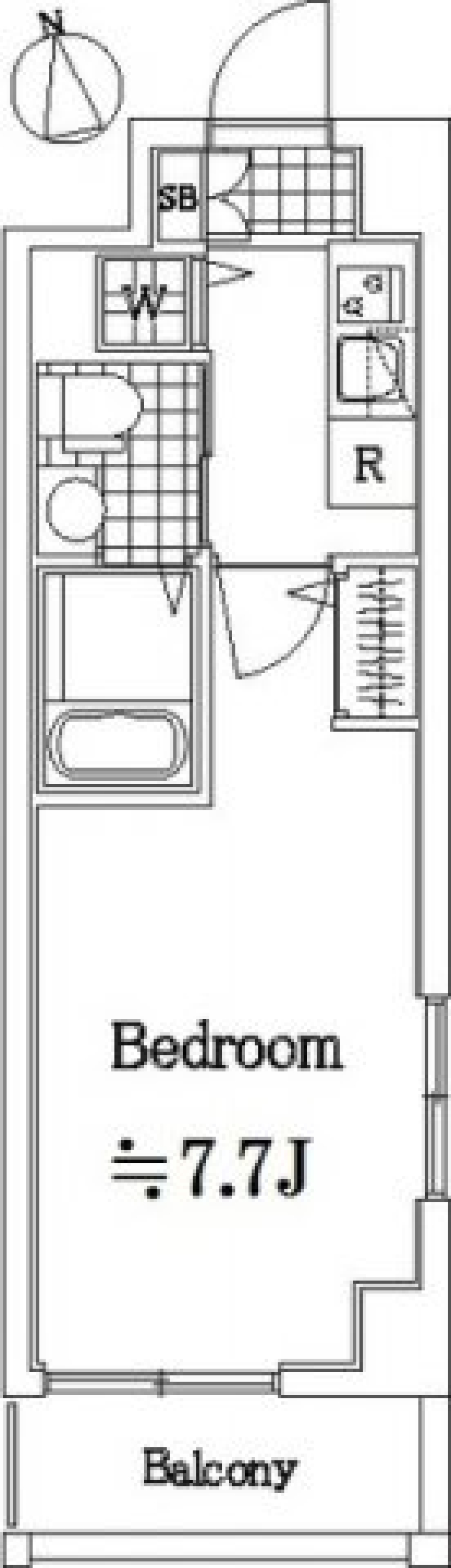 ヴィータローザ南砂町　703号室［ペット可］の間取り図