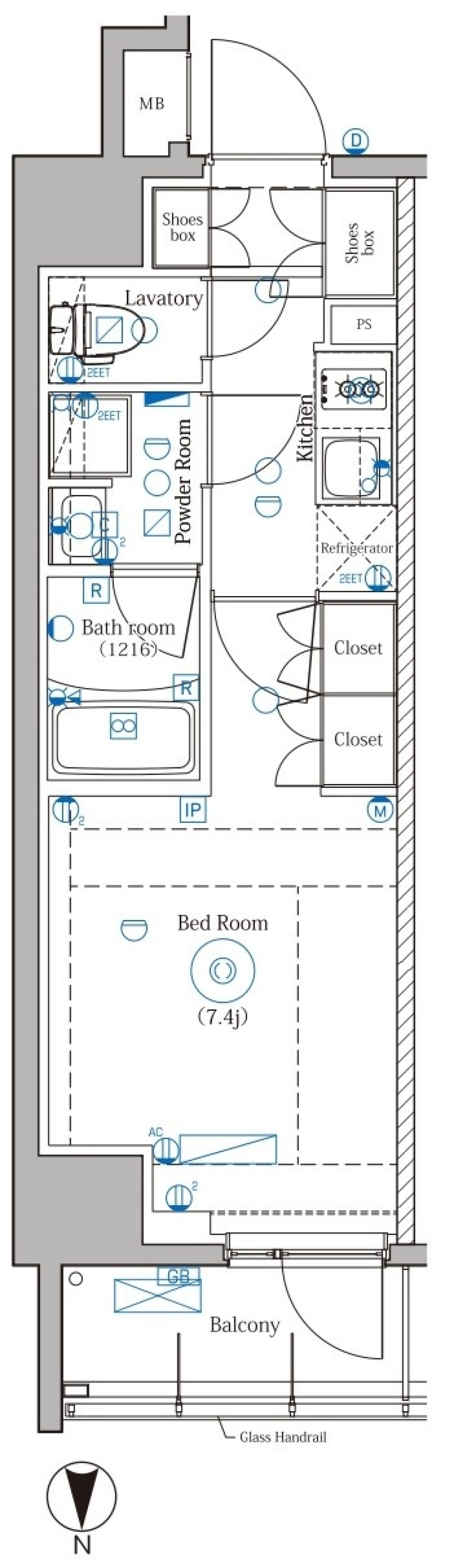 DIPS野方RESIDENCE　605号室［ペット可］の間取り図